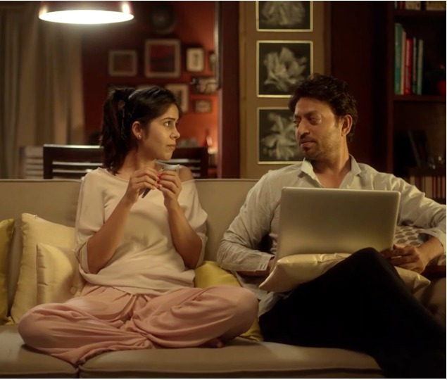 Campaign still, couple at home