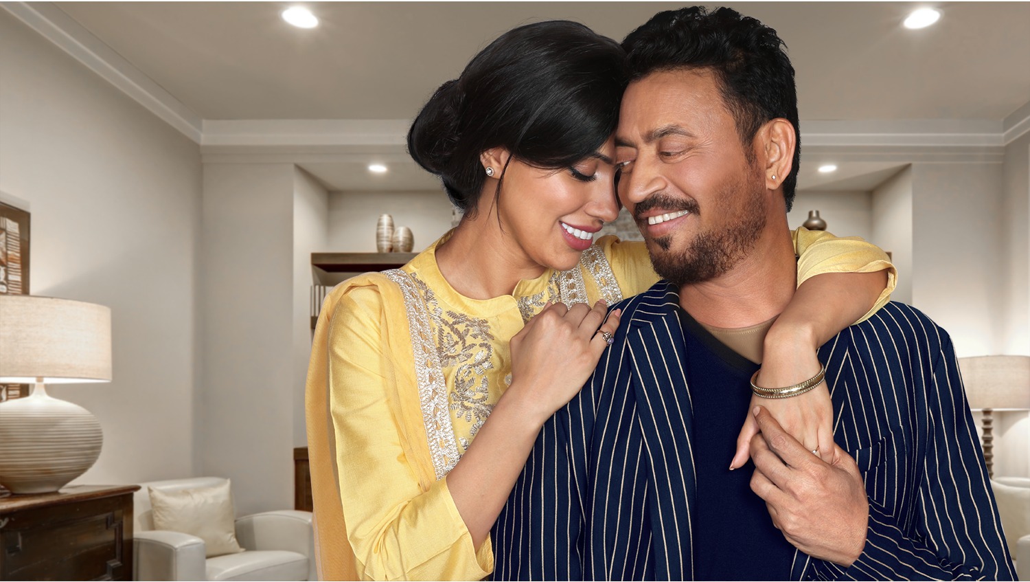 Syska brand ambassador with partner, award campaign still