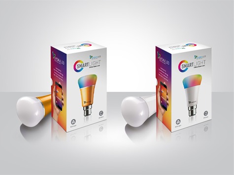Syska LED smart bulb packaging