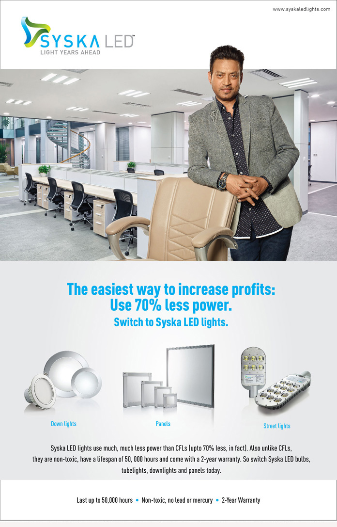 Advertising portfolio for Syska LED