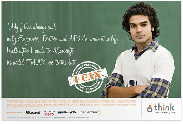 Press campaign for 'I CAN'